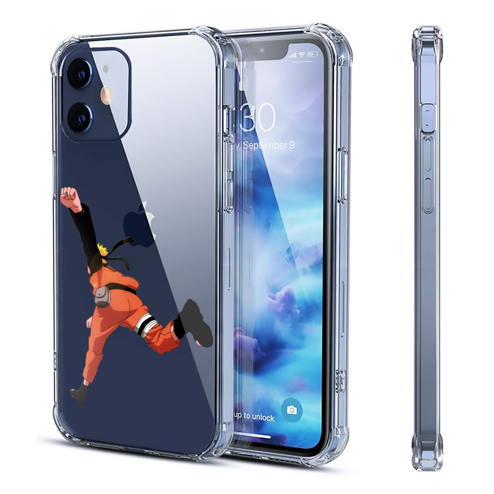 （画像用） NARUTO -ナルト- うずまき ナルト Uzumaki Naruto 【iPhone 12シリーズ対応】透明スマホケース（クリアソフトケース）